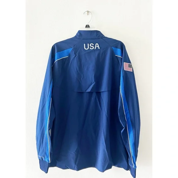 NWT Nike USA Paris 2024 Team Issued Men's Olympic Podium Jacket DZ3559-492 Large - Picture 3 of 13